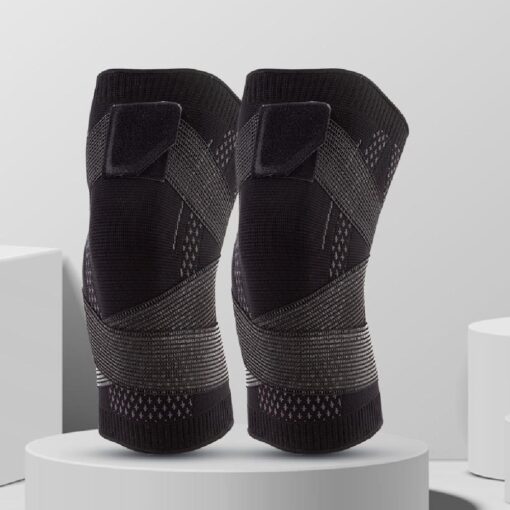 One or Two Pieces Plus Size Knee Brace Support Warm Knee Sleeve - Image 5