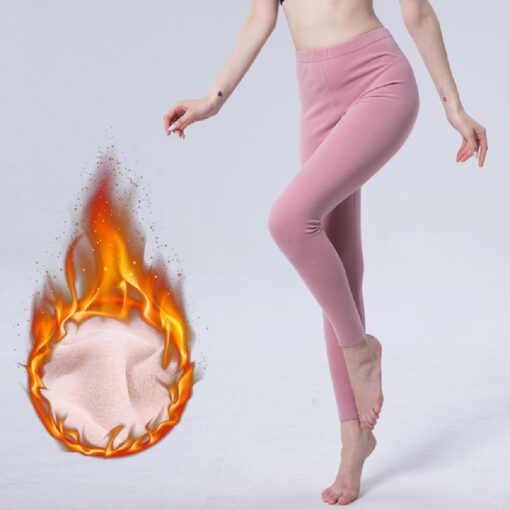 One or Two Double-sided fleece elastic body-fitting leggings - Image 15