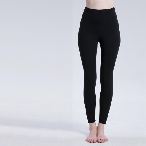 One or Two Double-sided fleece elastic body-fitting leggings - Image 11
