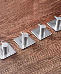 Alternative view of Four or Eight Pack Self Adhesive Stainless Hooks for Kitchen Bathroo