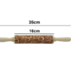 Wooden Engraved  Embossing  Dough Rolling Pin