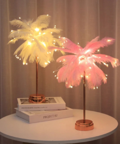 Feather Table Lamp Night Ligh