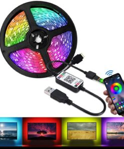 Limited Offer - RGB LED Strip Light with Bluetooth Controller-5M