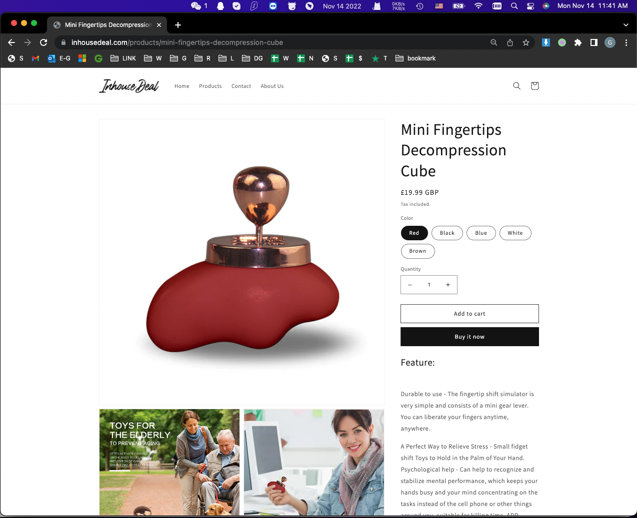 Mini Fingertips Decompression Cube Shift Simulator - Image 3