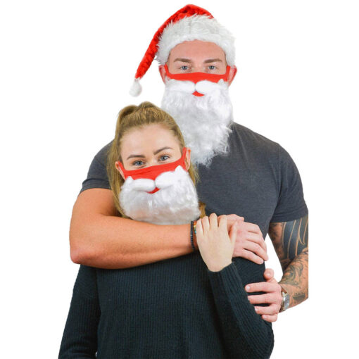 One or Two Pieces Santa Beard Mask - Image 7