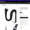 PU Faux Leather Whip Leather Horse Whip