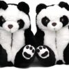 Winter Warm Cozy Plush Teddy Bear Colorful Slippers