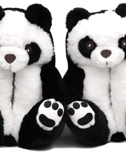 Winter Warm Cozy Plush Teddy Bear Colorful Slippers