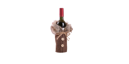 One, Two or Four Pieces Christmas Sweater Wine Bottle Cove - Image 10