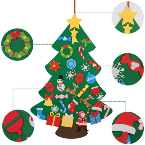 Kids Felt Christmas Tree Kit - Early Black friday drop - Image 17