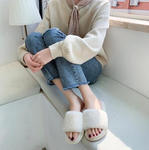 Soft Plush Furry Slippers - Image 5