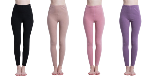 One or Two Double-sided fleece elastic body-fitting leggings - Image 5