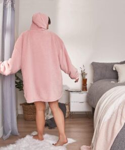 Portable Heated Sherpa Oversized Hoodie Blanket