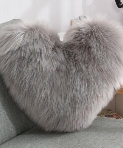 Alternative view of Fluffy Heart Shape Pillow