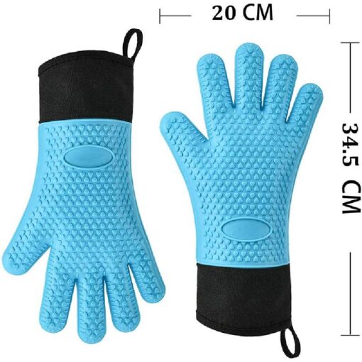 One or Two Pieces Double Layer Chef Oven Gloves - Image 9