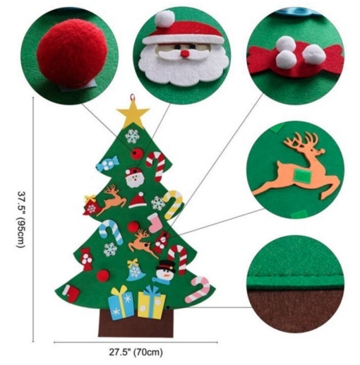 Kids Felt Christmas Tree Kit - Early Black friday drop - Image 7