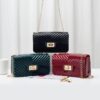 V Quilted Durable Mini PU Leather Crossbody Bags