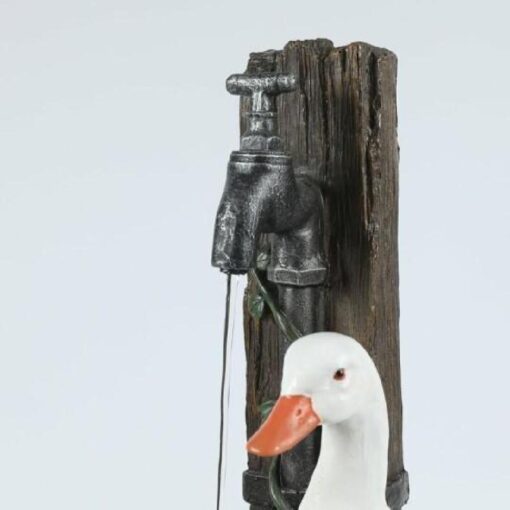 Squirrel / Duck Animal Resin Statue Solar Garden Decoration - Image 7