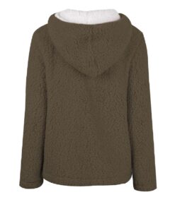 Long Sleeve Fleece Warm Coat Hooded Sweatshirt