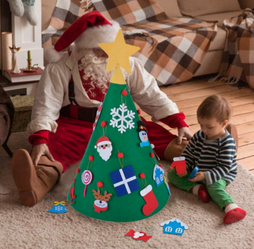 Kids Felt Christmas Tree Kit - Early Black friday drop - Image 2