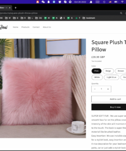 Square Plush Throw Pillow