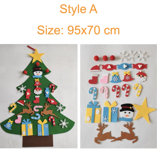 Kids Felt Christmas Tree Kit - Early Black friday drop - Image 8