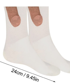 Alternative view of One or Two Pairs Show Off Funny Colorful Socks