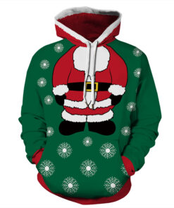 Christmas 3D Print Funny Lovely Pocket Hoodi
