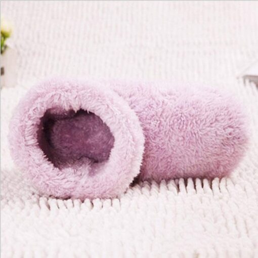 Pink or Grey USB Heated Foot Warmer Boots Slipper For Women - Image 10