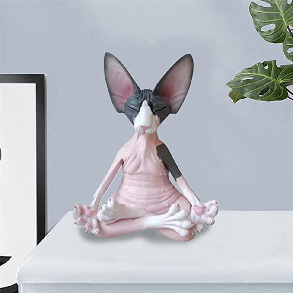 Meditation Sphynx Cat Statue - Image 7