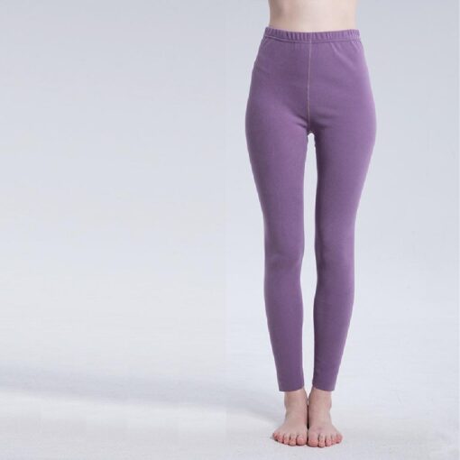 One or Two Double-sided fleece elastic body-fitting leggings - Image 4