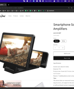 Alternative view of Smartphone Screen Amplifier
