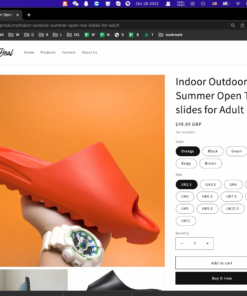 Unisex Indoor Outdoor Summer Open Toe Sliders