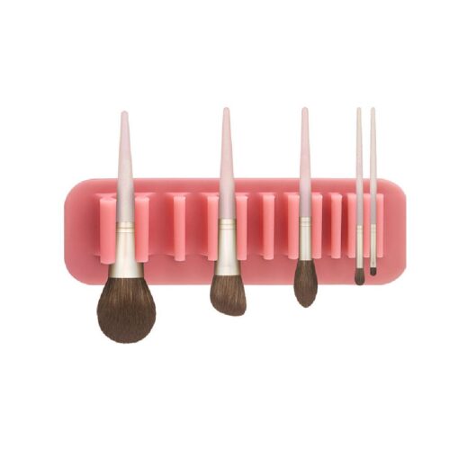One or Two Silicone Wall Mounted Nail Makeup Brush Holder - Image 3