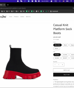 Casual Knit Platform Sock Boot