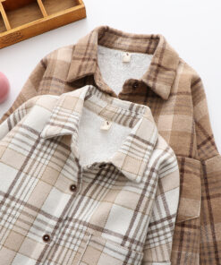 Women’s Plush Warm Thicken Plaid Jacket