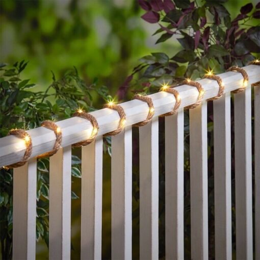 Solar Powered Hemp Rope Lights - Image 2
