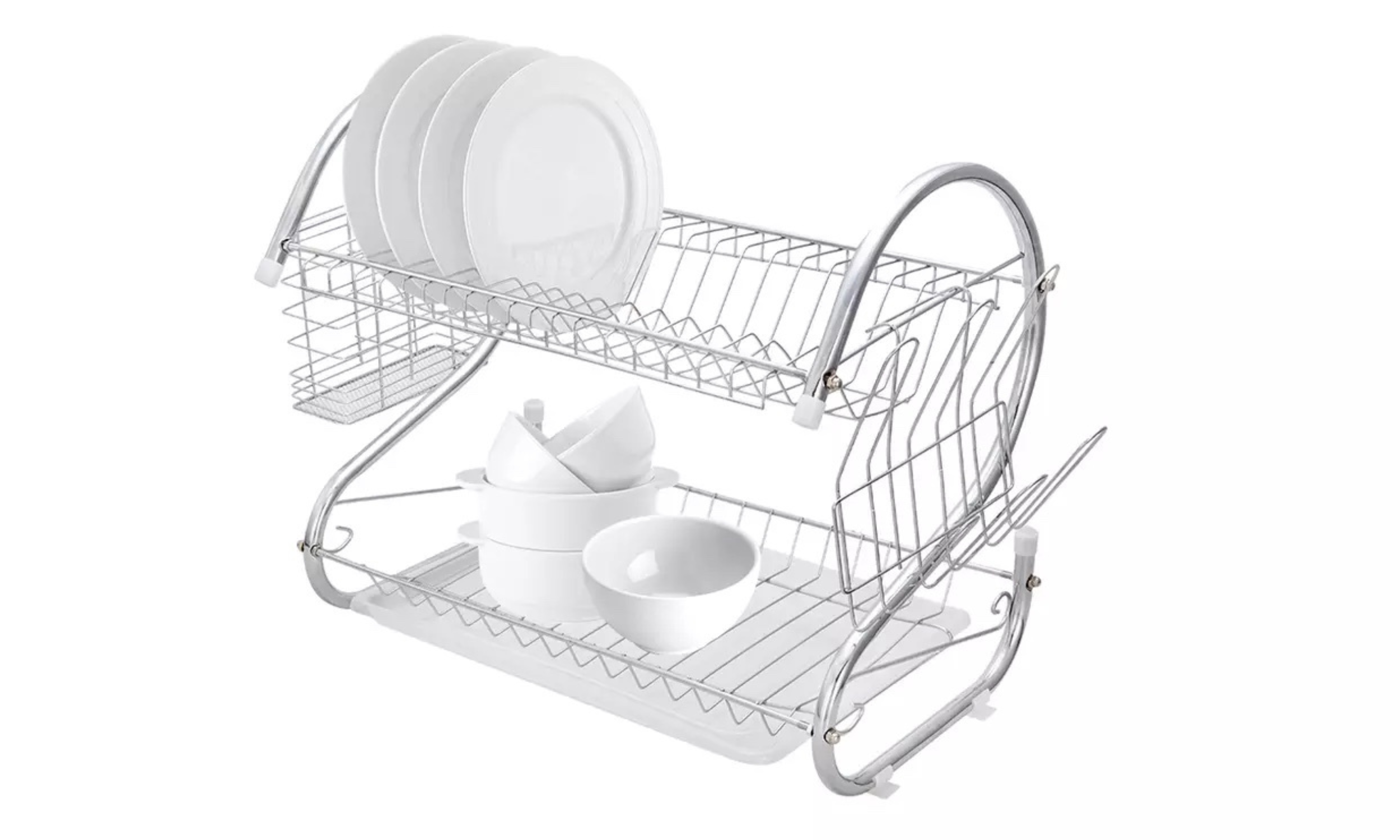 Limited Multifunctional S-Shaped Dual Layers Dish Drainer - Image 3