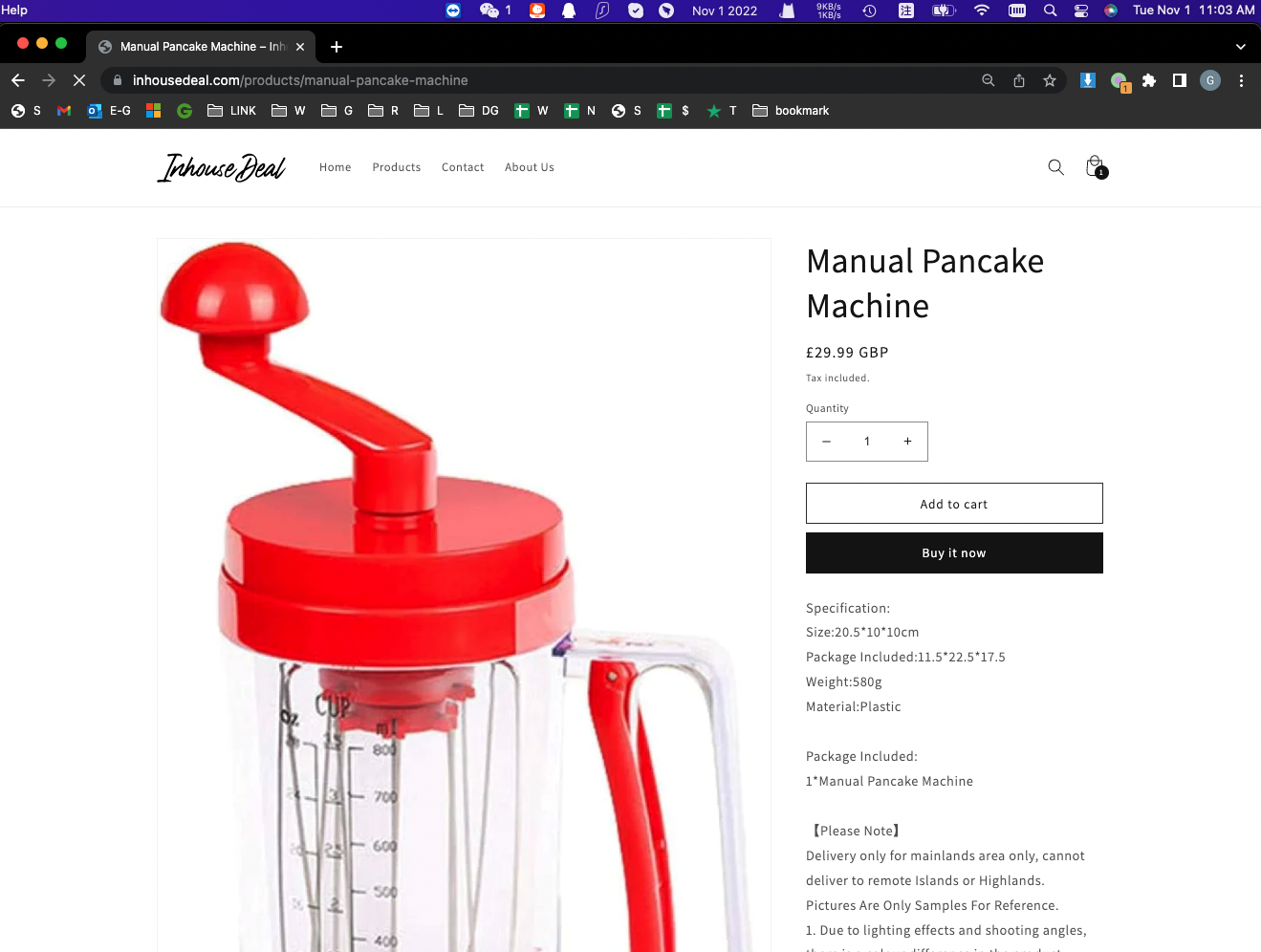 Manual Pancake Machine Stirring separato - Image 6