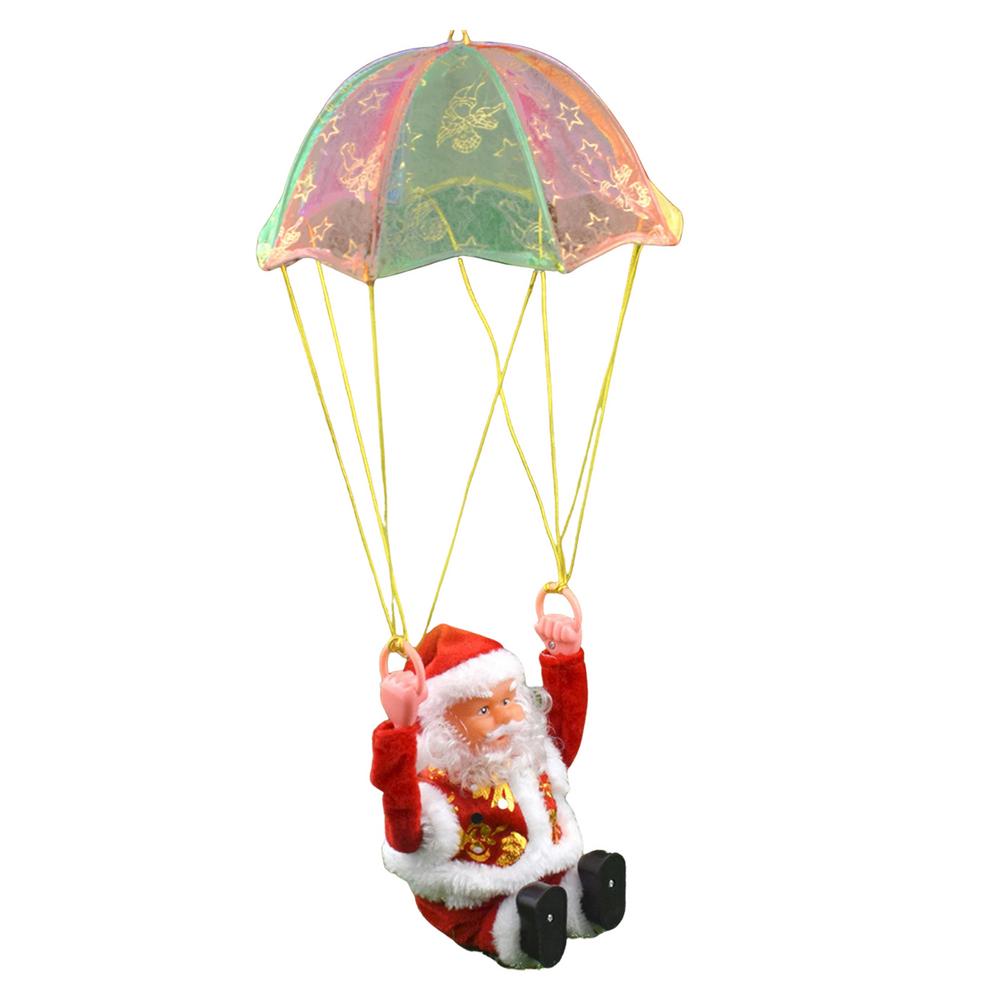 Musical Tumbling Parachute Christmas Sant - Image 9