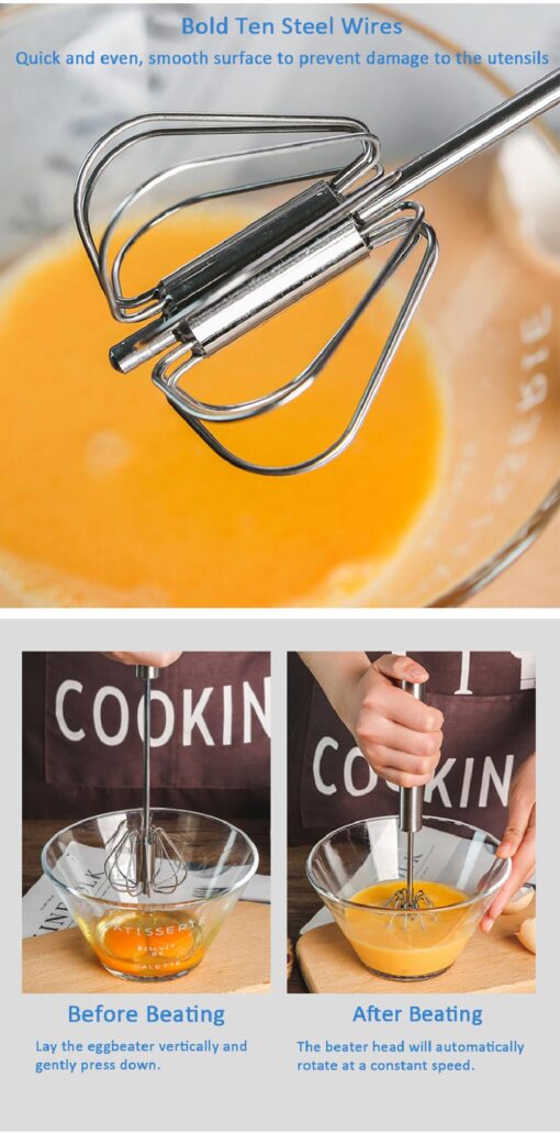 Semi-Automatic Rotating Egg Whisk - Image 7