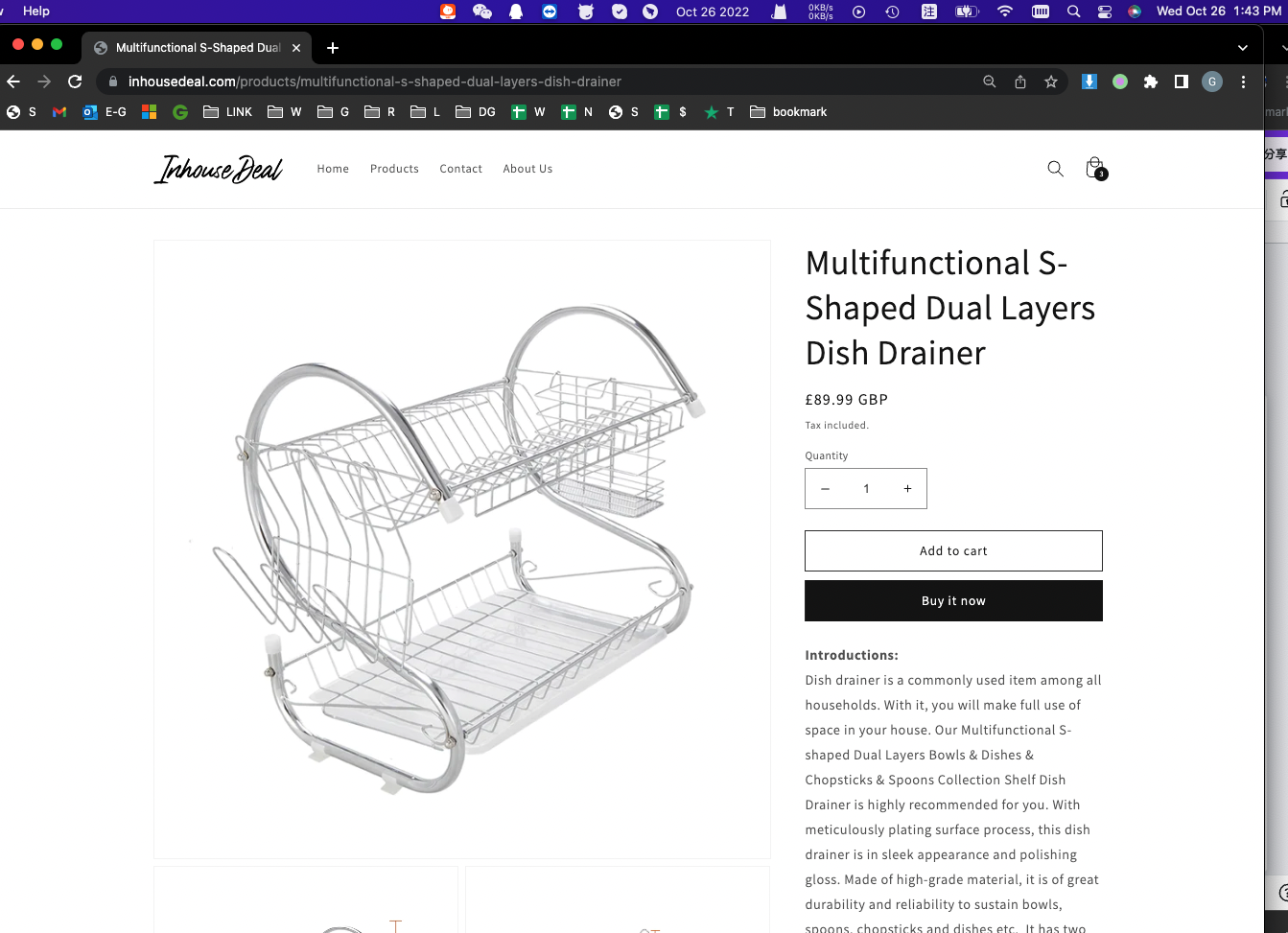 Limited Multifunctional S-Shaped Dual Layers Dish Drainer - Image 4