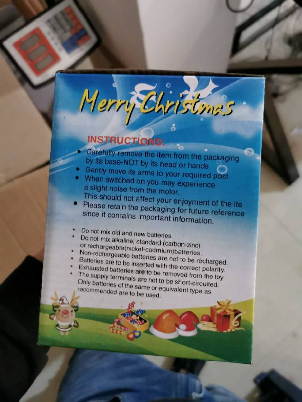 Musical Tumbling Parachute Christmas Sant - Image 3