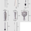16 piece Bartender Kit Cocktail Shaker Set