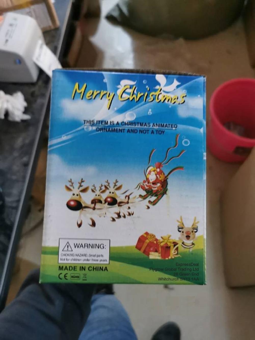 Musical Tumbling Parachute Christmas Sant - Image 5