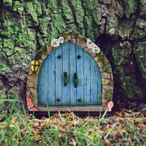 6 Fairy Door Miniature Tree Decorations - Image 4
