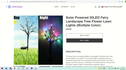 Solar Powered 20 LEDs Landscape Lawn Lights - Image 7