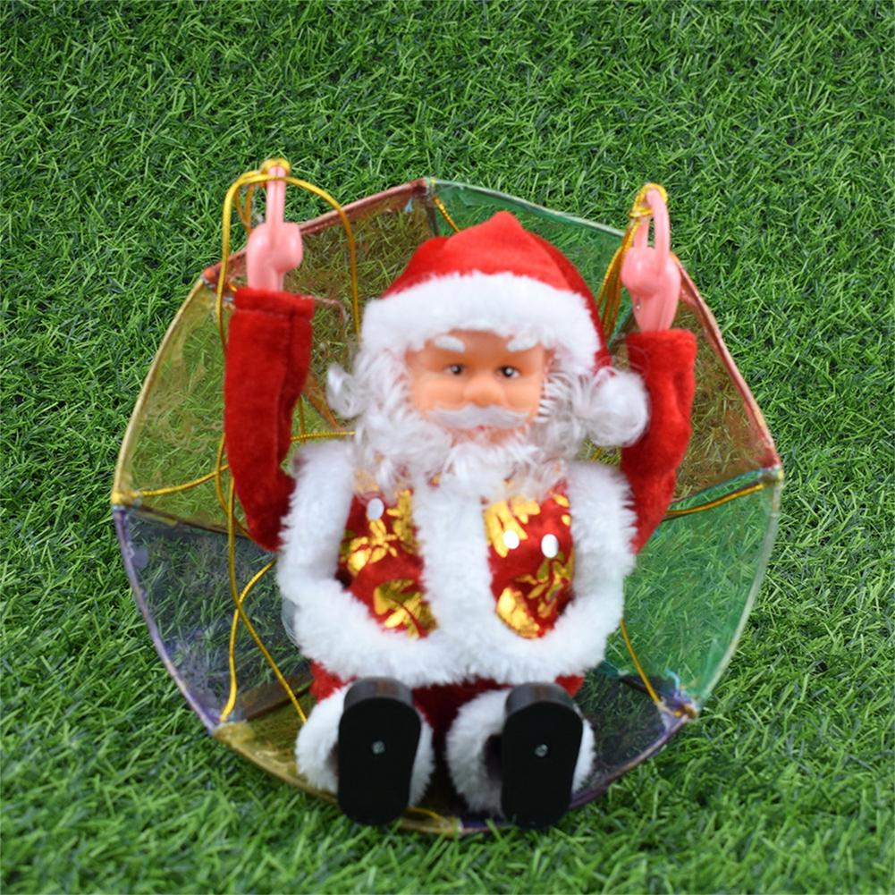 Musical Tumbling Parachute Christmas Sant - Image 7