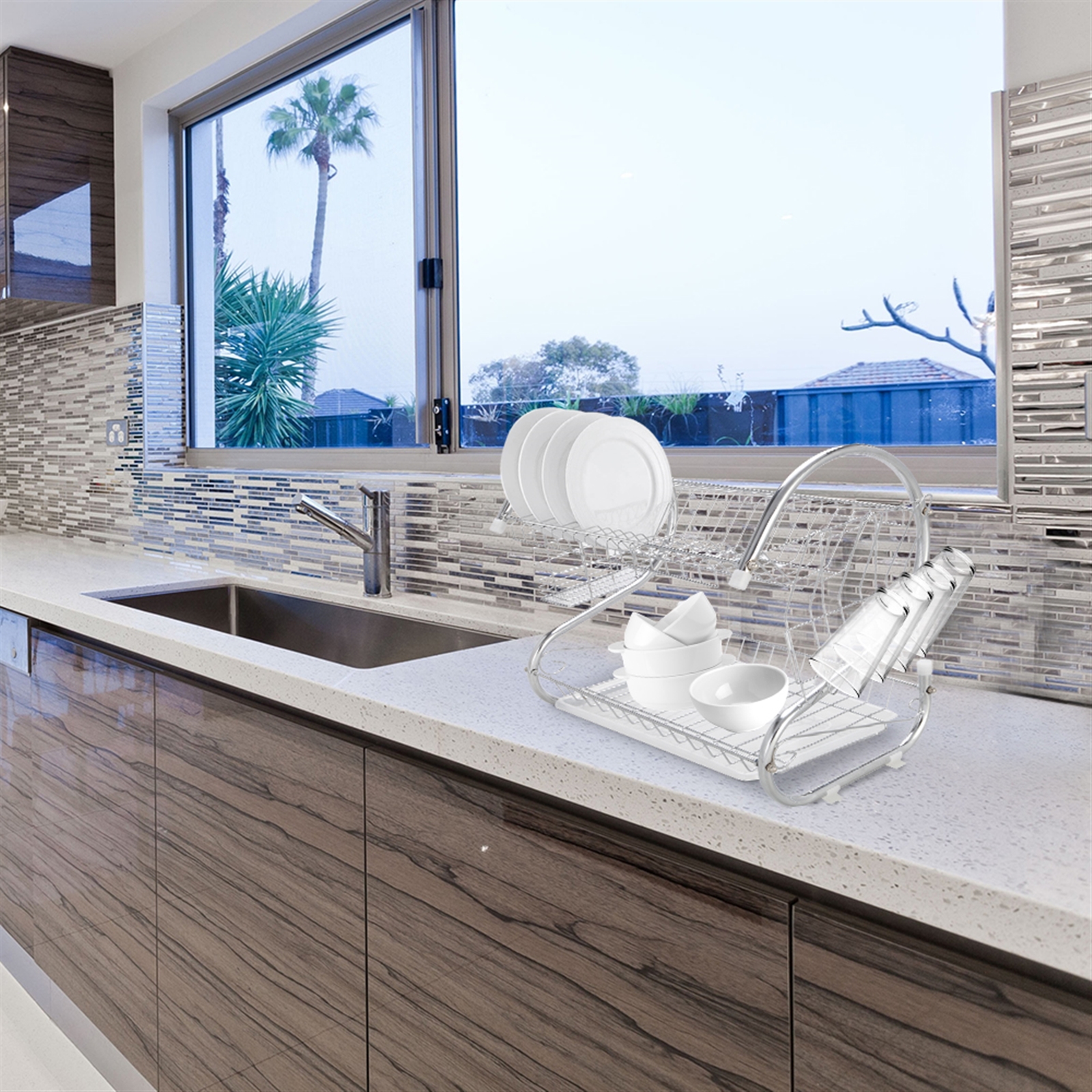 Limited Multifunctional S-Shaped Dual Layers Dish Drainer - Image 7