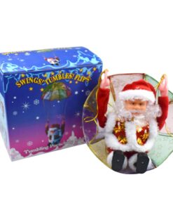 Musical Tumbling Parachute Christmas Sant